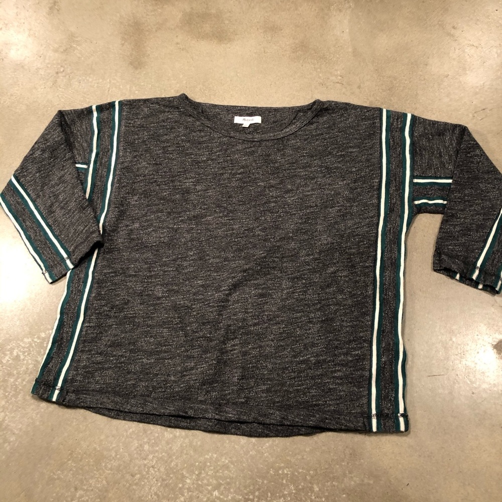 🍄 Madewell striped sweater pullover